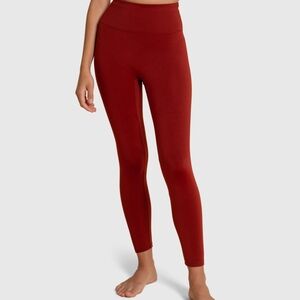 Girlfriend Collective Luxe Leggings – Women’s Medium, High Rise, Red #110